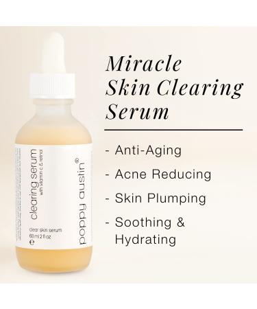 Poppy Austin Face Serum for Acne Prone Skin - 2oz Clearing & Scar Serum for Oily Skin with Niacinamide - Best Serum for Hyperpigmentation, Wrinkles & Pore Minimization - Buy Online on GoSupps.com