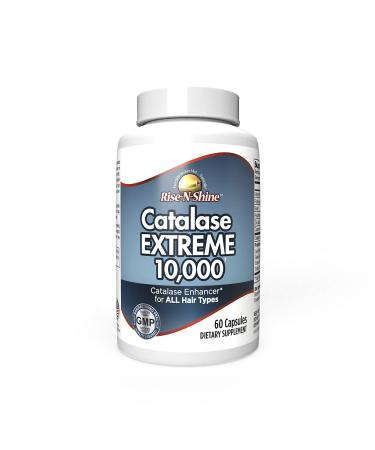 Catalase Extreme 10 000 Catalase Hair Supplement with Catalase Saw Palmetto FoTi Biotin PABA and More 60 Count