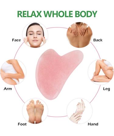 Natural Jade Scraping Board Powder Crystal Heart-Shaped Scraping Sheet Crystal Scraping Board Face Beauty V-Shaped Jade Scraping 1Pcs (Color : Type 2) - Buy Online on GoSupps.com