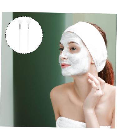 Set of 6 Makeup Fan Makeup Brush Make Up Box DIY Clay Tools Skin Care Tools Mixing Applicator Sheet Brush Wood White - Buy Online on GoSupps.com