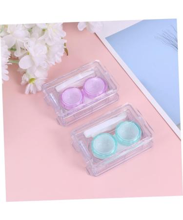 Solustre 4-Piece Mini Container Set for Colored Contact Lenses | Eye Care Holder & Carrying Bag - Buy Online on GoSupps.com