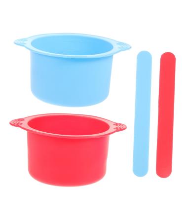 Solustre 2 STK formwork set made of silicone mask mixer Setting Silicone shell WachSerhitzer inner pot masking bowl make mask mixed stick manicure stir bar pebbles