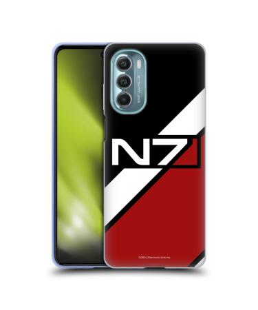 Head Case Designs Officially Licensed EA Bioware Mass Effect N7 Logo Stripes Graphics Soft Gel Case Compatible with Motorola Moto G Stylus 5G (2022)