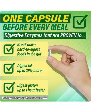 H4U Advanced Digestive Enzymes: an Ultimate Health Solution with Probiotics Prebiotics and Enzymes for Both Women and Men. Vegetarian Digestive Enzyme Supplement (60 Count) 60 Count (Pack of 1) - Buy Online on GoSupps.com