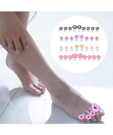 Lurrose 32pcs Daisy Flower Silicone Toe Separators - Nail Polish Pedicure Spacer and Divider for Pedicure Salon and DIY Nail Art - Buy Online on GoSupps.com