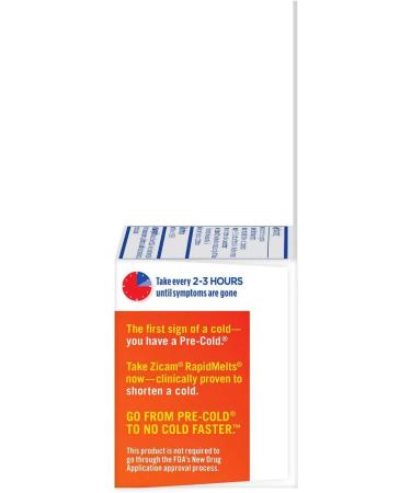 Zicam Zinc Cold Remedy RapidMelts Citrus Flavor 56ct - Quick Dissolve Tablets - Buy Online on GoSupps.com