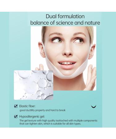 Face Lift Tape Face Mask V-Line Face Mask Skincare - V Shape Face Tape Face Mask Chin Up Patch with Aloe & Hyaluronic Acid Chin Contour Tightening Double Chin Jawline for Women & Men 5 - Buy Online on GoSupps.com