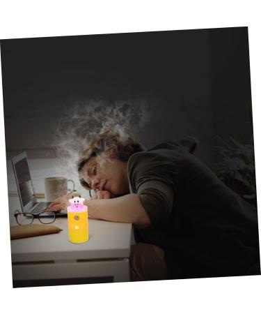 CANIGHT Moisturizer Cute Handheld Fan and Humidifier Aromatherapy Diffuser Plastic Material Yellow 3.8x3.8x10.8cm - Buy Online on GoSupps.com