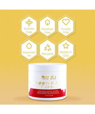 Hydrating Face Moisturizer & Body Lotion with Aloe Vera & Coconut Oil - Relief for Dry Skin Eczema & Rosacea - Peppermint Scent (4oz - Buy Online on GoSupps.com
