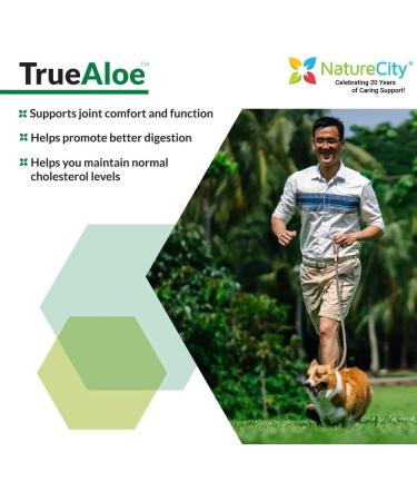 NatureCity True-Aloe 40,000mg Gel Capsules - 120ct (400mg Each) - Buy Online on GoSupps.com