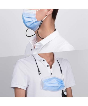 HX AURIZE Extra Long Adjustable Mask Holder - 4 Pieces - Black | Comfortable & Versatile Mask Extension for International Shipping - Buy Online on GoSupps.com