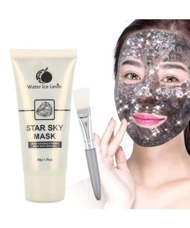60g Peel Off Masks Sky Glow Glitter Facial Peel Off Mask Deep Cleaning Facial Mask Sequin Stars Mask Peel off Moisturizing Mask Face Skin Care