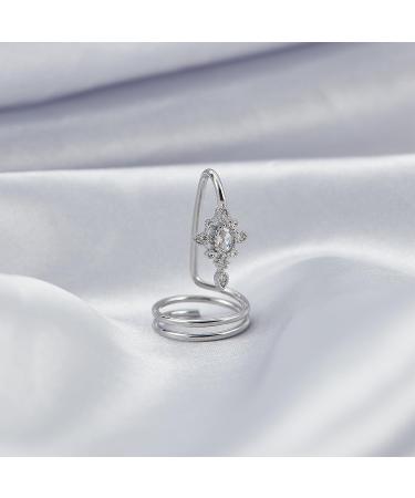 NICENEEDED Women Finger Nail Ring Fashionable Finger Nail Knuckle Rings Nail Cover Ring Fingernail Tip Rings Finger Nail Manicure Jewelry Nail Art Decorations Accessory for Daily Use - Buy Online on GoSupps.com