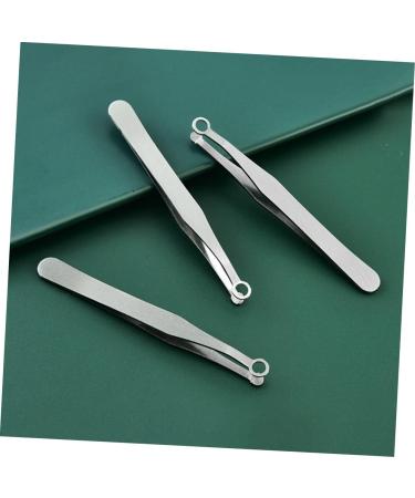 Ipetboom Round Nose Hair Clip Tweezers Set - Facial Hair & Beard Grooming Tools for Men & Women - Stainless Steel Nasal Trimmer & Eyebrow Clipper - Buy Online on GoSupps.com