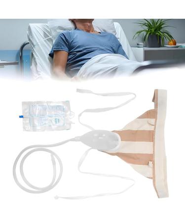 ICEMOB Pee Bags for Travel for Men 1000Ml Wearable Urinal for Men Male Urine Collection System Male Incontinence Devices for Bedridden Patients Reusable