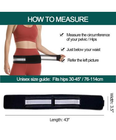 Paskyee Si Joint Belt for Women and Men - Alleviate Sciatic, Pelvic, Lower Back Pain | Anti-Slip Sacroiliac Belt - Pilling-Resistant Pelvic Support - Buy Online on GoSupps.com