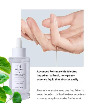IvoryLoom Centella Asiatica Ampoule Facial Serum - 100 ML | Lightweight Hydration for Sensitive Skin | Soothing & Non-Sticky Essence - Buy Online on GoSupps.com