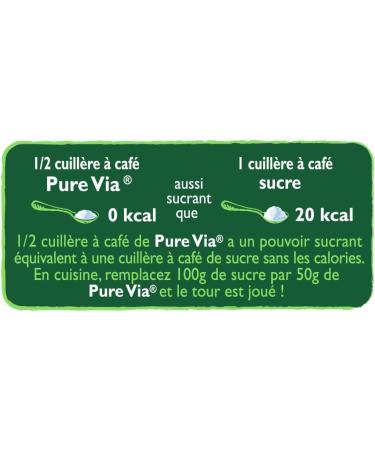 PURE VIA - Set of 2 Stevia Crystallized Powder - Zero Calorie - 250g - Buy Online on GoSupps.com