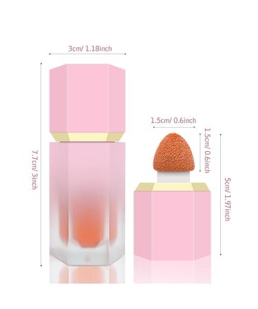 BEFIVECOK Liquid Blush - Dewy Finish Matte Velvet Texture, High-Pigmented Cheek Tint Makeup in ENERGETIC-Coral Orange - Buy Online on GoSupps.com