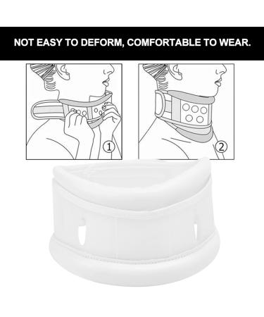 Adjustable Cervical Collar for Pain Relief | Traction Fixation Orthosis - White - International Shipping Available - Buy Online on GoSupps.com
