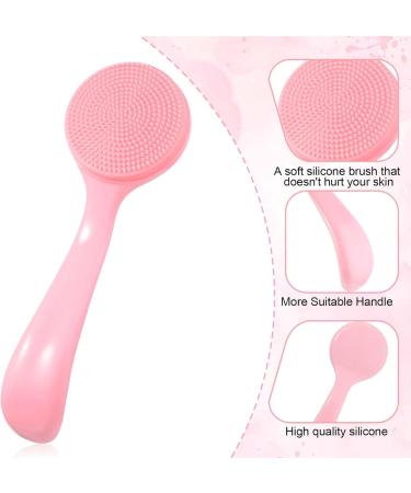 Amabro Silicone Manual Facial Cleansing Brush Skin Friendly Face Cleaning Scrubber Silicone Face Scrubber Exfoliating Brush for Exfoliating Massaging Remove Blackheads Makeup Skincare Removal - Buy Online on GoSupps.com