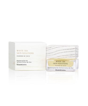 Elizabeth Arden White Tea Skin Solutions Gel Eclat Contour des Yeux texture Micro-gel Anti- ge et Hydratant illumine et revitalise le regard Riche en huile de Th Blanc formule vegan 15ml