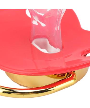 Buy Heart-Shaped Red Baby Pacifier with Shiny Rhinestones | Soft & Safe Infant Dummy Nipple for International Shipping - Buy Online on GoSupps.com