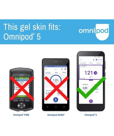 Omnipod 5 Gel Skin Case - Blue Soft Silicone Cover for Omnipod 5 Device - Buy Online on GoSupps.com