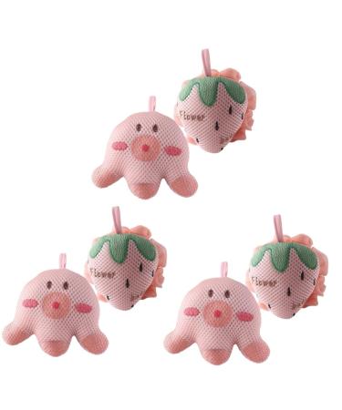 Beaupretty 6 Pcs Cartoon Bath Ball Shower Body Scrubber Bath Shower Loofah Exfoliating Sponge Loofahs for Shower Household Bath Loofah Shower Supplies Shower Sponge Bathroom Shower Loofah
