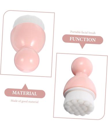 minkissy 1pc Cleansing Brush Liquid Makeup Mineral Foundation Powder Handheld Scrubber Face Brush Travel Brush Face Body Brush Facial Cleansing Brush Compact Face Brush Travel Pink - Buy Online on GoSupps.com