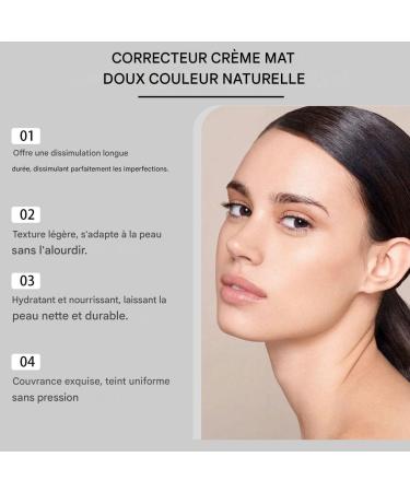 Anti-Cernes Visage Fond De Teint R sistant L'Eau Couverture Compl te Correcteur - Tenue Longue Dur e Anti-Transpiration L ger pour Retouches Quotidiennes - Buy Online on GoSupps.com
