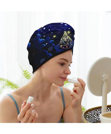 Quick-Dry Hair Towel Wrap Turban with Button | Best Hair Drying Towel for Effortless Style - Perfect Gift for Christmas - Buy Online on GoSupps.com