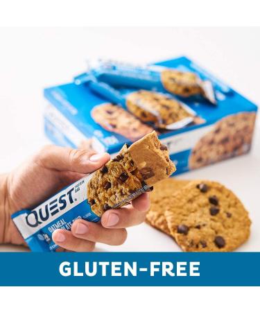 Quest Nutrition Oatmeal Chocolate Chip Protein Bars - Low Carb, Gluten-Free, Keto 12 Count - Buy Online on GoSupps.com
