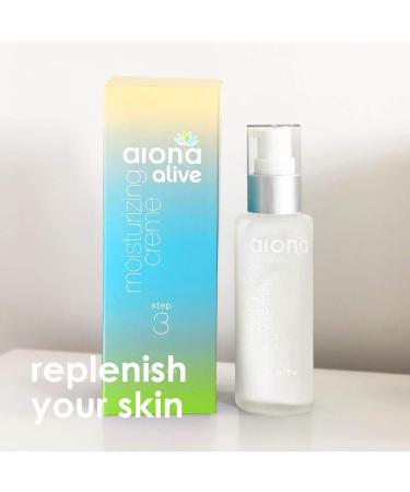 Aiona Alive E-sensual Moisturizing Creme - Natural Anti-Aging Day Cream with Vitamin C & Hyaluronic Acid 2oz | Exfoliating Face Moisturizer for All Skin Types - Buy Online on GoSupps.com
