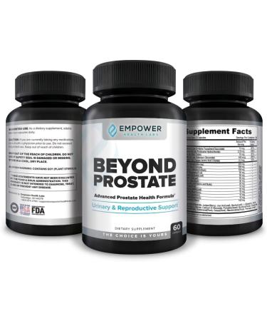 Empower Health Beyond Prostate Supplement Prostate Health Support with Saw Palmetto Zinc Red Raspberry and Stinging Nettle Urinary and Prostate Wellness Complex 60 Capsules - Buy Online on GoSupps.com