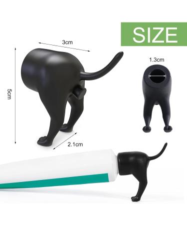 DUNBE Pooping Dog Butt Toothpaste Topper 5 Pack Cute Dog Butt Toothpaste Dispenser Funny Toothpaste Cap Toothpaste Squeezer - Buy Online on GoSupps.com