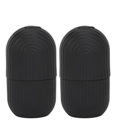 ZJchao Ice Face Roller - Silicone Facial Eye Cold Roller Massage Tool for Puffiness Pore Minimization & Smoother Skin - Dual Pack (Black) - International Shipping Available - Buy Online on GoSupps.com