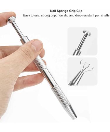 Nail Sponge Gripper Multifunctional Nail Art Polish Smudge Sponge Holder Manicure Grabber Tool with Innovative Design Smooth Grip and Ease of Use - Buy Online on GoSupps.com