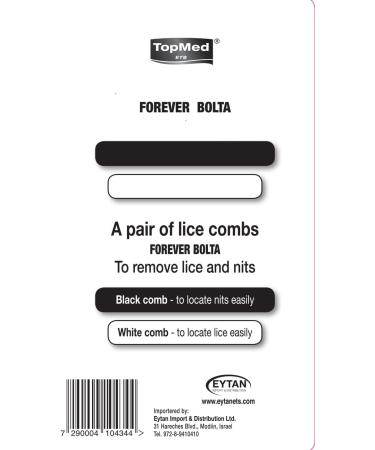 Top Med Black and White lice Comb for Ever - Buy Online on GoSupps.com
