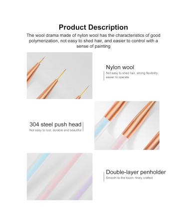 Premium Nail Art Set for Women & Girls - 3-Piece Macaron Nail Art Liners Lint-Free & Rustproof - Perfect for Home Use - Buy Online on GoSupps.com