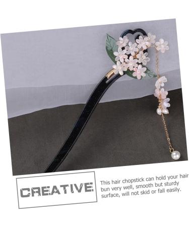 minkissy Tassel Hairpin Flower Hair Chopsticks Hair Toppers for Women Decorative Hairpin Chinese Hair Accessories for Girls Hair Stick for Hair The Flowers Bride Metal Hair Piece - Buy Online on GoSupps.com