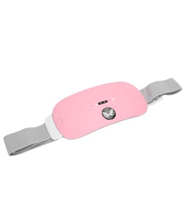 Menstrual Heating Pad FarInfrared Warming Uterus Waist Belt Cramp Relief Heater (Pink)