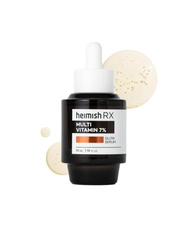 HEIMISH RX Multi Vitamin Glow Serum - Vitamin C Serum for face Dark Spot & Hyperpigmentation Reduction Anti Aging Skin Brightening with Vitamin C 7% Niacinamide 5% - 35 ml (1.18 fl. oz) Multi Vitamin 1.18 Fl Oz (Pack of
