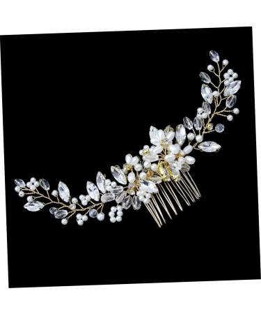 DOITOOL Hair Comb for Bride Wedding Hair Barrette Flower Pearl Comb Bridesmaid Hair Clips Bridal Hair Clips Rhinestone Hair Comb Bridal Hair Comb Clip Wedding Hair Comb Accessories Dress - Buy Online on GoSupps.com