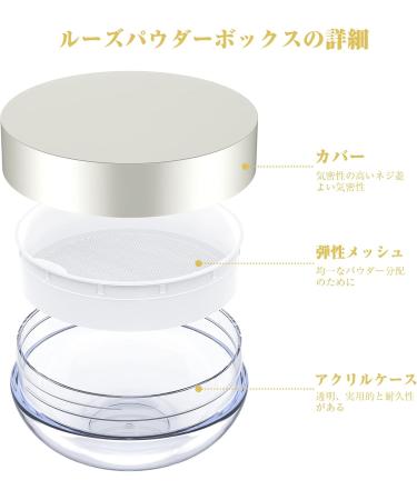 Beaupretty Refillable Makeup Powder Container - Versatile BB Cream & Cosmetic Dose Box for Loose Powder - Perfect for Travel & Organization - Buy Online on GoSupps.com