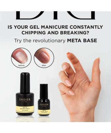 Didier Lab - Premium Meta Gel Nail Polish Base Coat 5ml - Extra Strong Nail Strengthener For Damaged Nails - Gel Base Coat - Nail Varnish - Gel Polish - Clear Nail Polish - LED UV Gel Nail Polish Meta 5 ml 5.00 ml (Pack of 1) - Buy Online on GoSupps.com