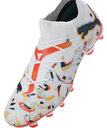 PUMA Men's Future 7 Match Creativity FG/AG Soccer Shoes - White Ocean Tropic Turquoise - Size 43 EU - International Shipping Available - Buy Online on GoSupps.com