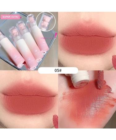 Bear Velvet Lipstick Cute Lip Glaze Pure Desire Casual Look Chestnut Lip Makeup Red-Brown New Lipstick Korean Mud - Buy Online on GoSupps.com