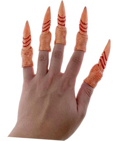 TOYANDONA Finger Cots 2 Sets Decor Fake Nails Fake Finger Nails Spooky Nails False Nails Fake Party Nails Halloween Nails Ghost Prom Halloween Zombie - Buy Online on GoSupps.com
