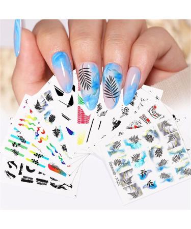 Nails Sliders Nail Art Geometric Cartoon Love Heart 3D Decals Nail Art Stickers Valentine(X127) - Buy Online on GoSupps.com
